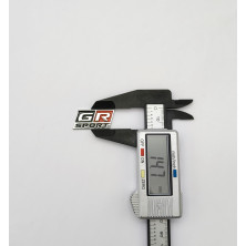 EMBLEMA TOYOTA pequeño GR SPORT plata cromado