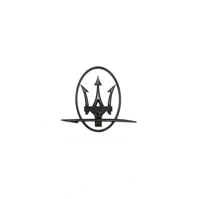 EMBLEMA LOGOS LATERALES MASERATI NEGRO