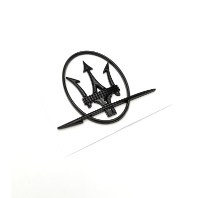 EMBLEMA LOGOS LATERALES MASERATI NEGRO