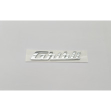 EMBLEMA LETRAS TRASERAS MASERATI Ghibili cromado