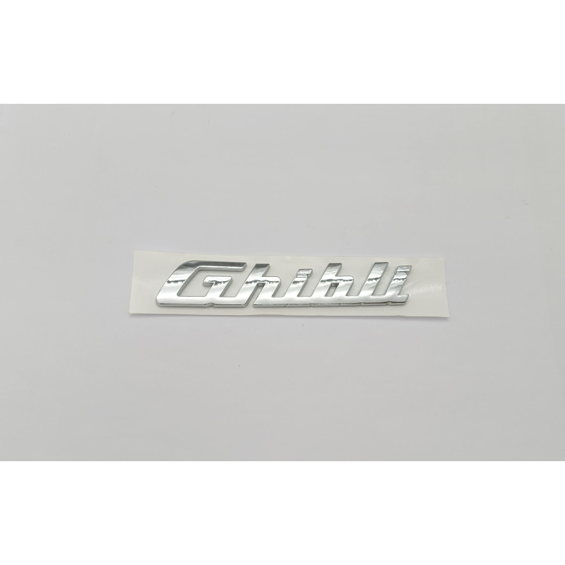 EMBLEMA LETRAS TRASERAS MASERATI Ghibili cromado