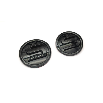 Emblema Capot o Maletero SKODA 90mm Negro