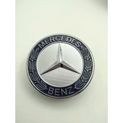 Emblema Capot MERCEDES Benz 56mm Azul