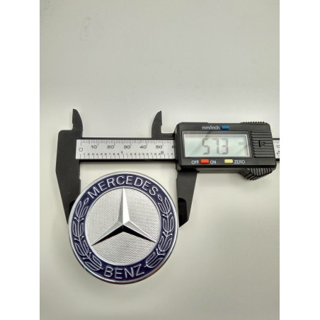 Emblema Capot MERCEDES Benz 56mm Azul