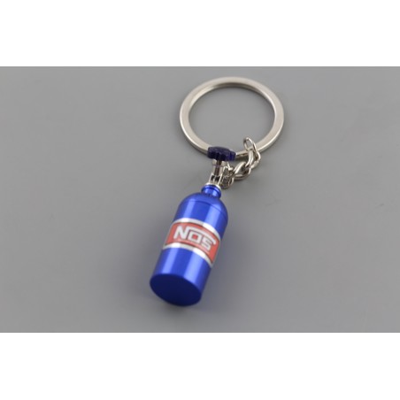 Llavero metalico botella nos