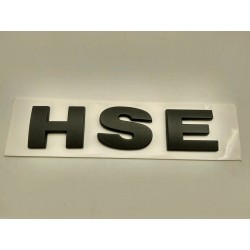 EMBLEMA TRASERO HSE LAND ROVER GRIS OSCURO