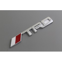 EMBLEMA TRASERO TOYOTA TRD CROMADO
