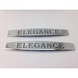 2 Emblemas Laterales Mercedes Elegance Cromado