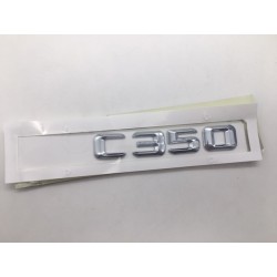 EMBLEMA LETRAS MERCEDES BENZ CLASE C C350 CROMADAS