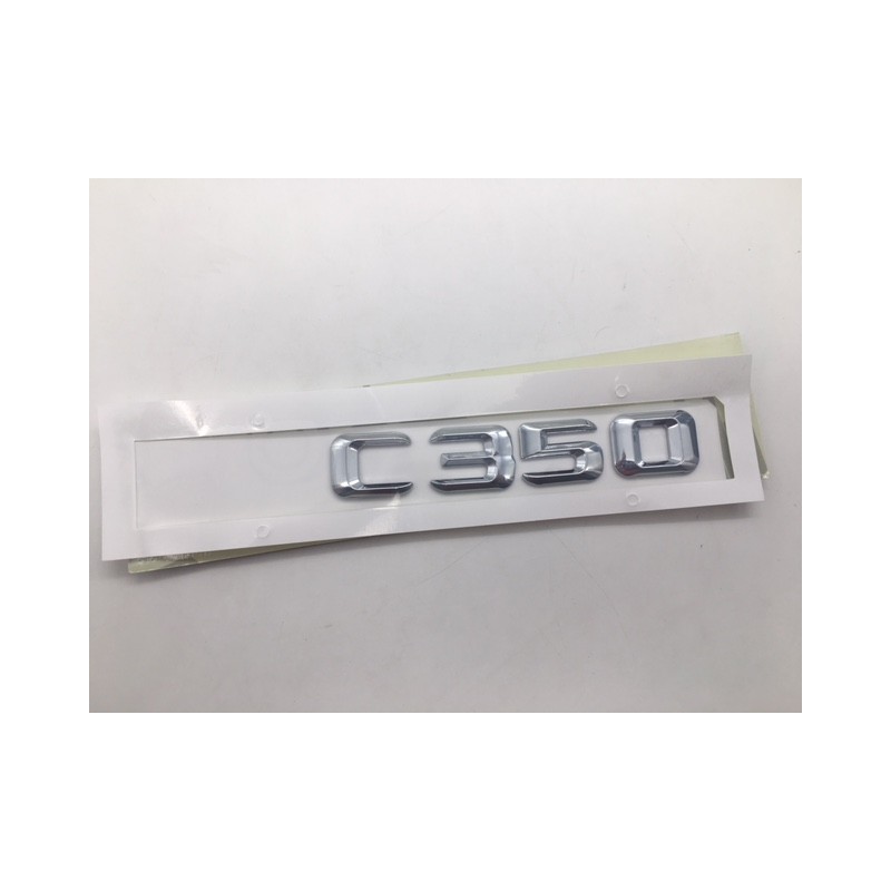 EMBLEMA LETRAS MERCEDES BENZ CLASE C C350 CROMADAS