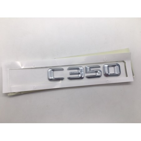 EMBLEMA LETRAS MERCEDES BENZ CLASE C C350 CROMADAS