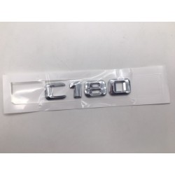 EMBLEMA LETRAS MERCEDES BENZ CLASE C C180 CROMADAS