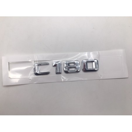 EMBLEMA LETRAS MERCEDES BENZ CLASE C C180 CROMADAS