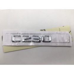 EMBLEMA LETRAS MERCEDES BENZ CLASE C C230 CROMADAS