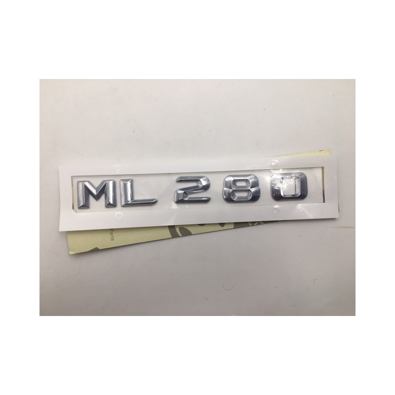 EMBLEMA LETRAS MERCEDES BENZ CLASE ML ML280 CROMADAS