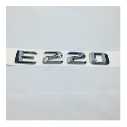 EMBLEMA LETRAS MERCEDES BENZ CLASE E E220 CROMADAS