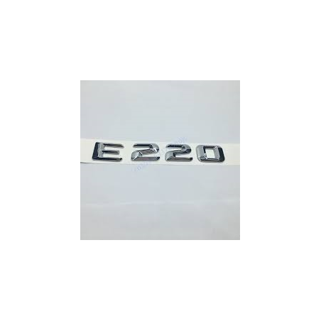 EMBLEMA LETRAS MERCEDES BENZ CLASE E E220 CROMADAS