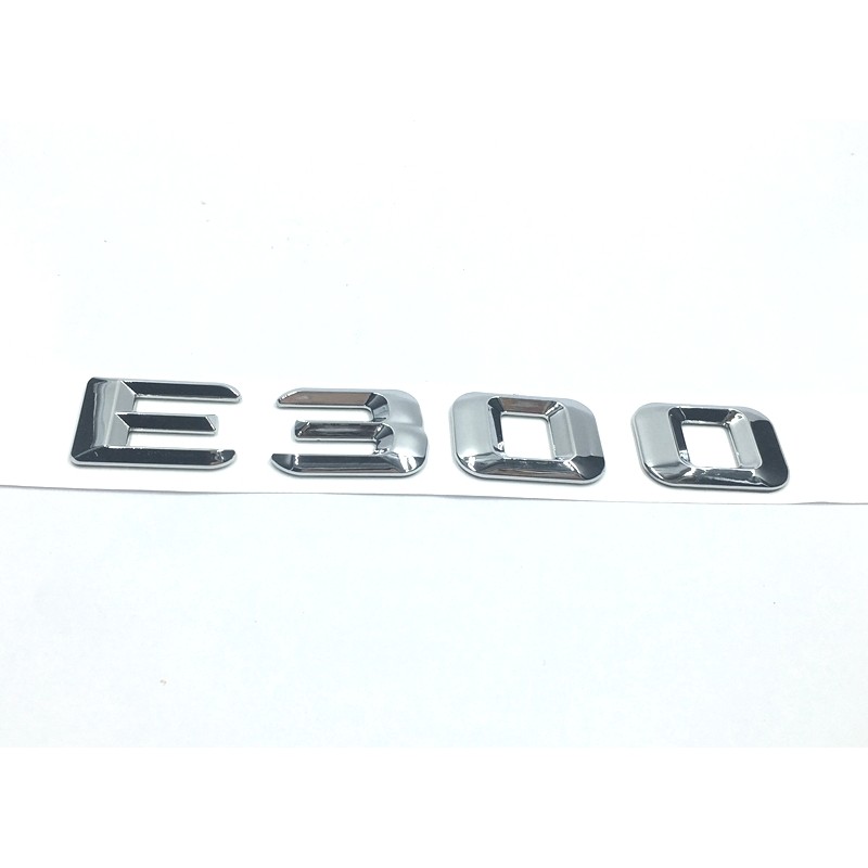 EMBLEMA LETRAS MERCEDES BENZ CLASE E E300 CROMADAS