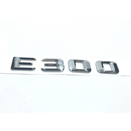 EMBLEMA LETRAS MERCEDES BENZ CLASE E E300 CROMADAS