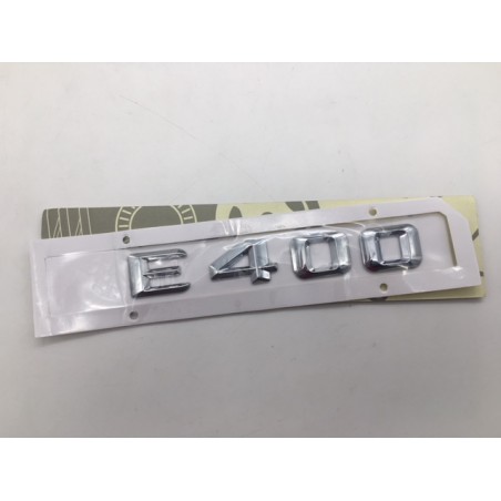 EMBLEMA LETRAS MERCEDES BENZ CLASE E E400 CROMADAS