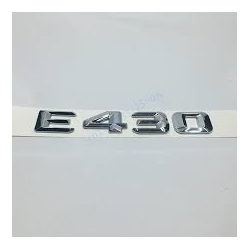 EMBLEMA LETRAS MERCEDES BENZ CLASE E E430 CROMADAS