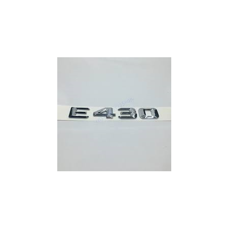 EMBLEMA LETRAS MERCEDES BENZ CLASE E E430 CROMADAS