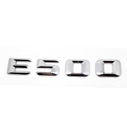EMBLEMA LETRAS MERCEDES BENZ CLASE E E500 CROMADAS