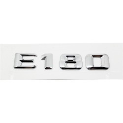 EMBLEMA LETRAS MERCEDES BENZ CLASE E E180 CROMADAS