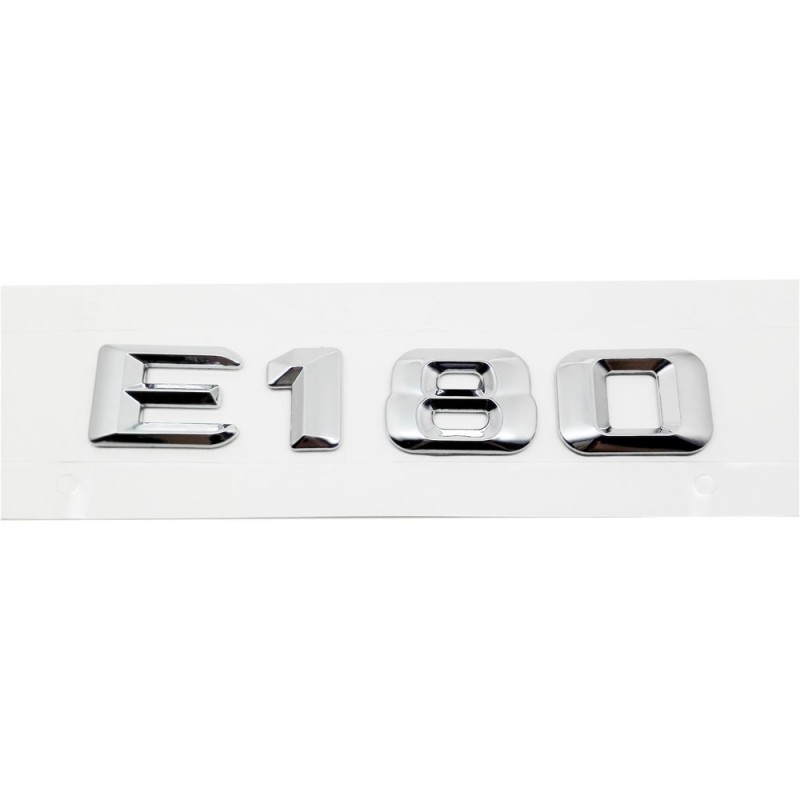 EMBLEMA LETRAS MERCEDES BENZ CLASE E E180 CROMADAS
