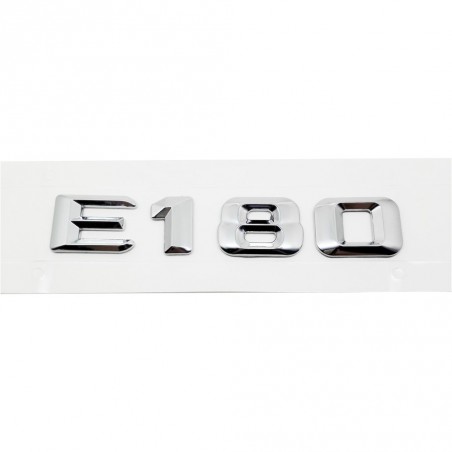 EMBLEMA LETRAS MERCEDES BENZ CLASE E E180 CROMADAS