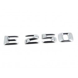 EMBLEMA LETRAS MERCEDES BENZ CLASE E E250 CROMADAS