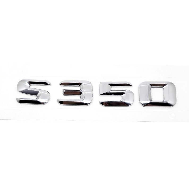 EMBLEMA LETRAS MERCEDES BENZ CLASE S S350 CROMADO