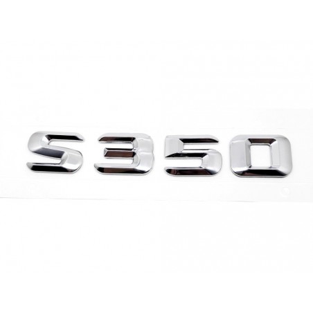 EMBLEMA LETRAS MERCEDES BENZ CLASE S S350 CROMADO
