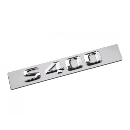 EMBLEMA LETRAS MERCEDES BENZ CLASE S S400 CROMADO