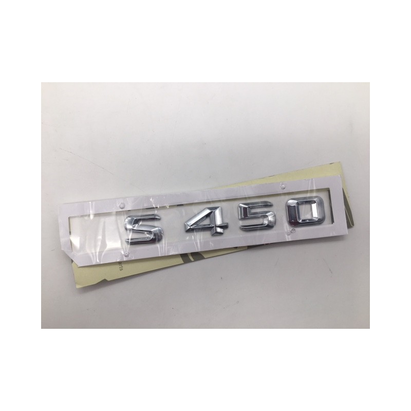 EMBLEMA LETRAS MERCEDES BENZ CLASE S S450 CROMADO