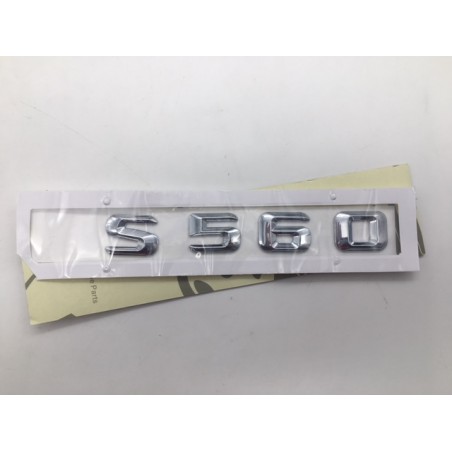 EMBLEMA LETRAS MERCEDES BENZ CLASE S S560 CROMADO