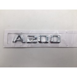 EMBLEMA LETRAS MERCEDES BENZ CLASE A A200 CROMADAS