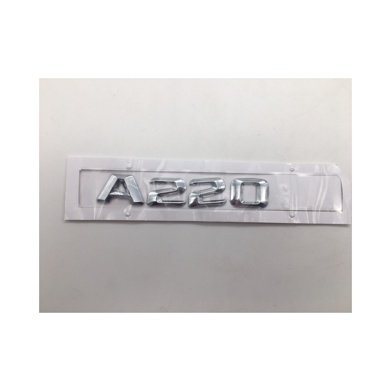 EMBLEMA LETRAS MERCEDES BENZ CLASE A A220 CROMADAS