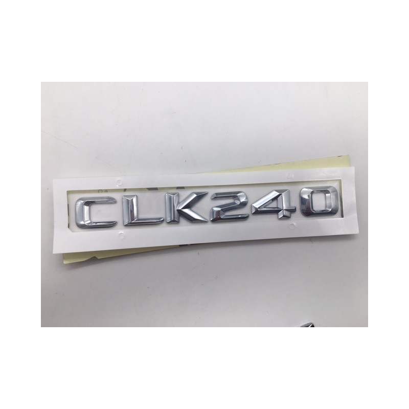 EMBLEMA LETRAS MERCEDES BENZ CLASE CLK CLK240 CROMADAS