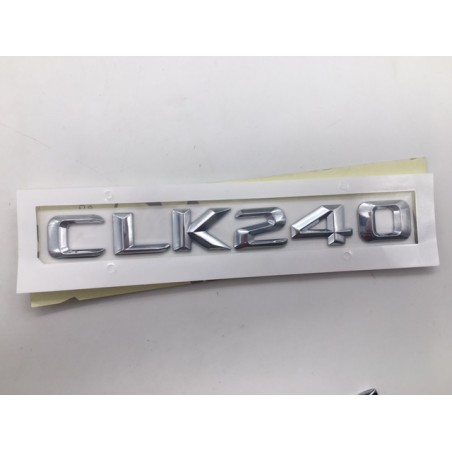 EMBLEMA LETRAS MERCEDES BENZ CLASE CLK CLK240 CROMADAS