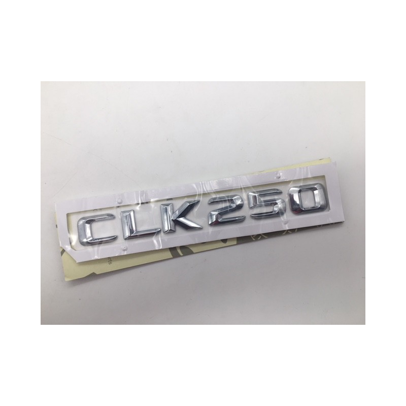 EMBLEMA LETRAS MERCEDES BENZ CLASE CLK CLK250 CROMADAS
