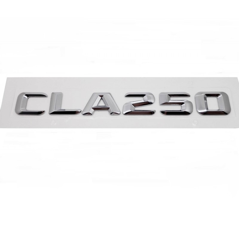 EMBLEMA LETRAS MERCEDES BENZ CLASE CLA CLA250 CROMADAS