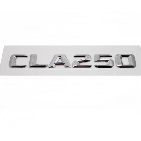 EMBLEMA LETRAS MERCEDES BENZ CLASE CLA CLA250 CROMADAS