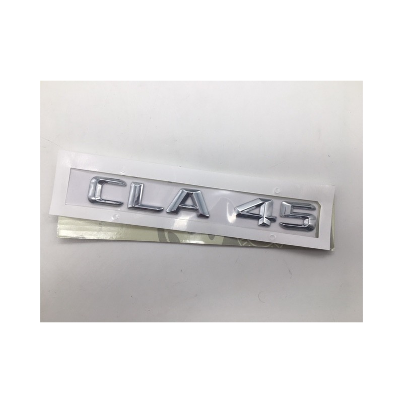 EMBLEMA LETRAS MERCEDES BENZ CLASE CLA CLA45 CROMADAS