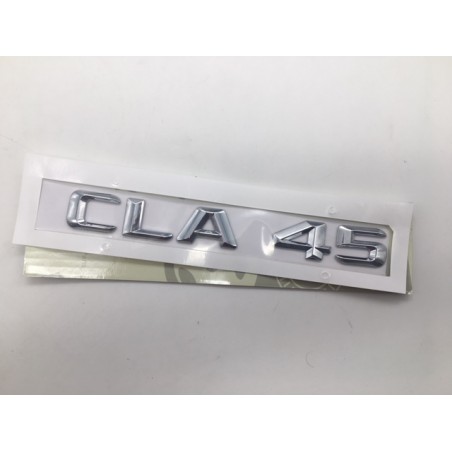 EMBLEMA LETRAS MERCEDES BENZ CLASE CLA CLA45 CROMADAS