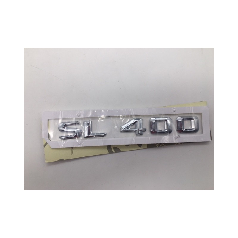 EMBLEMA LETRAS MERCEDES BENZ CLASE SL SL400 CROMADO