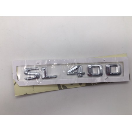 EMBLEMA LETRAS MERCEDES BENZ CLASE SL SL400 CROMADO