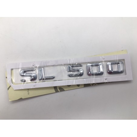 EMBLEMA LETRAS MERCEDES BENZ CLASE SL SL500 CROMADO