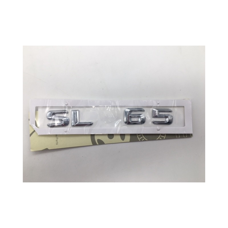 EMBLEMA LETRAS MERCEDES BENZ CLASE SLC SL65 CROMADO