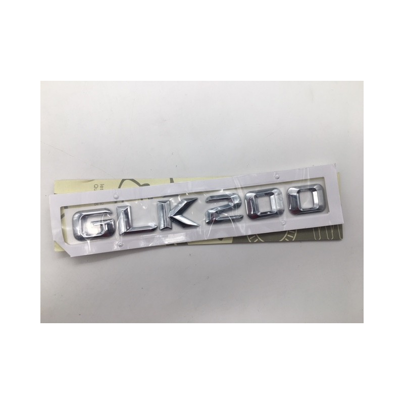 EMBLEMA LETRAS MERCEDES BENZ CLASE GLK GLK200 CROMADAS